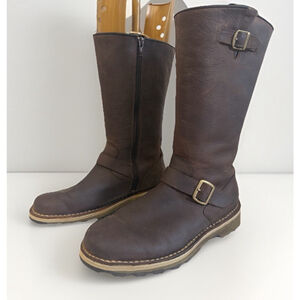 Merrell Wilderness Remix Brown Leather Mid Riding Boots Womens Size 7.5 Euro 38